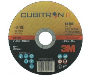 Disco de Corte 3M Inox 125 mm x 1,6 mm Cubitron II - 65455